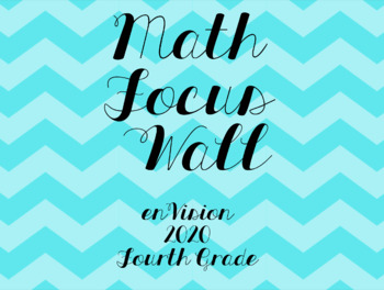 Preview of enVision 2020 Math Focus Wall Fourth Grade