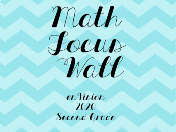 Preview of enVision 2020 Math Focus Wall Second Grade