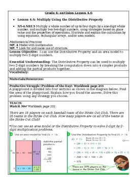 homework & practice 4 6 multiply using the distributive property