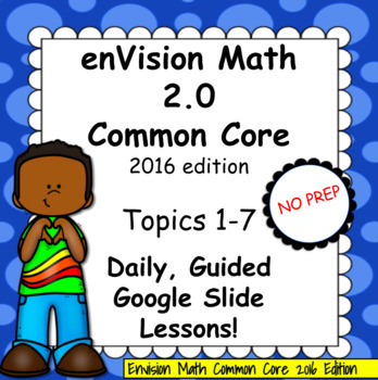 Preview of enVision Common Core 2.0 version, 4th Grade Volume 1 BUNDLE - Daily Guided Slide