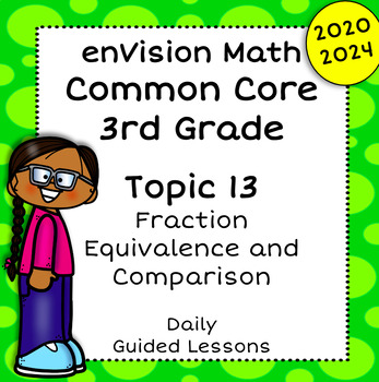 Preview of enVision Common Core 2024, 2020, 3rd Grade, Topic 13 Guided Google Slide Lessons