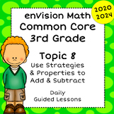 enVision Common Core 2024 2020 - 3rd Grade - Topic 8 Guide