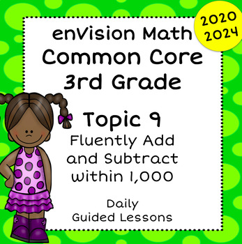 Preview of enVision Common Core 2024 2020 - 3rd Grade - Topic 9 - Guided Google Slides