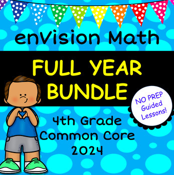 Preview of enVision Common Core 2024 - 4th Grade - Daily Google Slides - Full Year BUNDLE