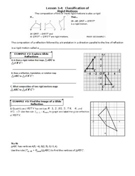 enVision Geometry Guided Notes Lesson 3-4 & 3-5