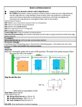 Model Division With 2-Digit Divisors Worksheets & Teaching Resources | Tpt