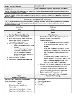 enVision Lesson Plans- Grade 3- Topic 11 by Kirssis Pimentel | TPT