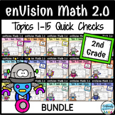 enVision Math 2.0 | 2nd Grade Quick Checks - BUNDLE