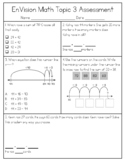 enVision Math 2.0- 2nd Grade Topic 3: Alternate Assessment
