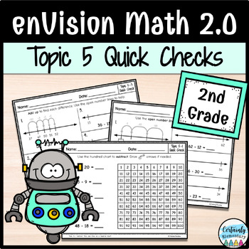 Preview of enVision Math 2.0 | 2nd Grade Topic 5: Quick Checks