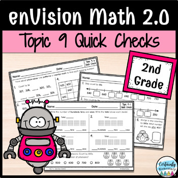 Preview of enVision Math 2.0 | 2nd Grade Topic 9: Quick Checks