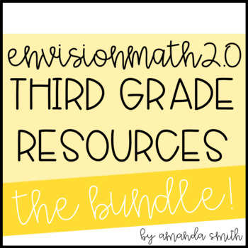 Preview of enVision Math 2.0 3rd Grade Resource Bundle