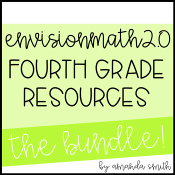 Preview of enVision Math 2.0 4th Grade Resource Bundle
