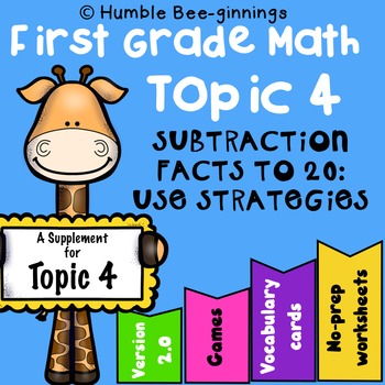 Preview of Grade 1 - Topic 4: Subtraction Facts to 20