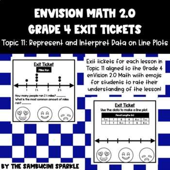 Preview of Math Grade 4 Topic 11 Exit Tickets