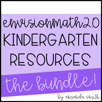 Preview of enVision Math 2.0 * Kindergarten Grade Resource Bundle