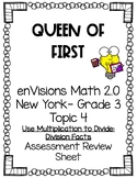 enVision Math 2.0 NY Grade 3 Topic 4 Assessment Review