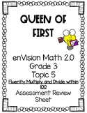 enVision Math 2.0 NY Grade 3 Topic 5 Assessment Review