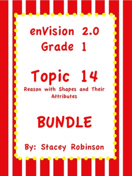 Preview of enVision Math 2.0  Topic 14 Geometry ~BUNDLE~ Grade 1
