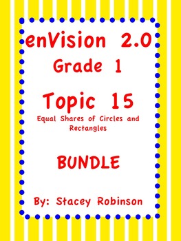 Preview of enVision Math 2.0  Topic 15   ~BUNDLE~ Grade 1