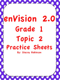 enVision Math 2.0 Topic 2 Practice Sheets Grade 1