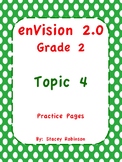 enVision Math 2.0 Topic 4 Grade 2 Practice Sheets
