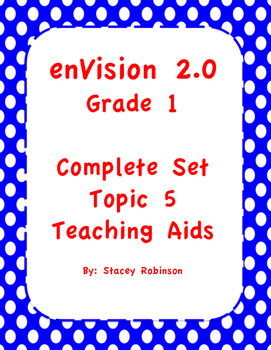 Preview of enVision Math 2.0 ~ Topic 5 ~ Grade 1  BUNDLE