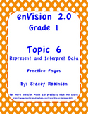 enVision Math 2.0  Topic 6   Grade 1  Practice Sheets