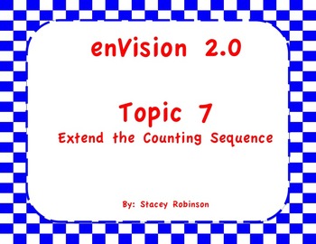Preview of enVision Math 2.0  Topic 7  Grade 1  BUNDLE