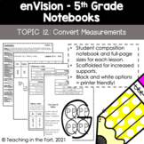enVision Math 5th Grade Student Notebook Notes Topic 12: Convert Measurements