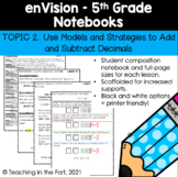enVision Math 5th Grade Student Notebook Notes Topic 2 Add