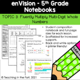 enVision Math 5th Grade Student Notebook Notes Topic 3: Mu
