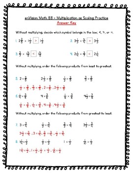 envision math 5th grade topic 8 multiplication of fractions by joanna riley