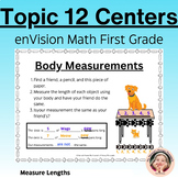 enVision Math Centers 1st Grade Topic 12- Measure Length- 