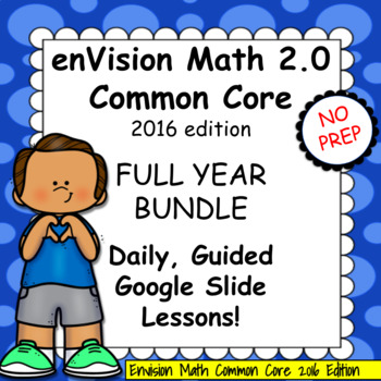 Preview of enVision Math Common Core 2.0 (2016) 4th grade - FULL YEAR BUNDLE