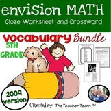 enVision Math 5th Grade Vocabulary Activities Bundle