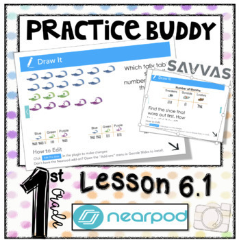Preview of enVision Math Grade 1: Topic 6-1 Practice Buddy Nearpod Slides