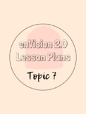 enVision Math Grade 3 Topic 7 LESSON PLANS *