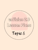 enVision Math Grade 3 Topic 8 LESSON PLANS *