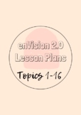 enVision Math Grade 3 Topics 1-16 LESSON PLANS *