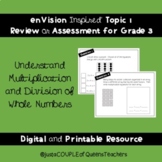 enVision Review Grade 3 Topic 1 | Digital or Printable