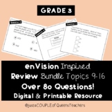 enVision Topics 9-16 Review BUNDLE Grade 3 | Digital or Printable