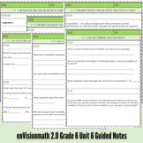 enVisionmath 2.0 Grade 6 Unit 6 Guided Lesson Notes