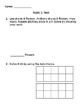 enVisions Grade 2 Topic 1 Revised Math Test