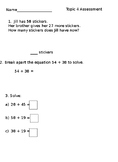 enVisions Grade 2 Topic 4 Revised Math Test