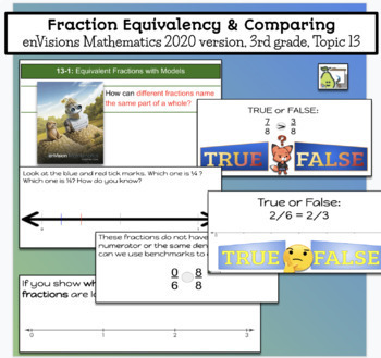 Preview of enVisions Mathematics 2020 version, 3rd grade: Topic 13 (Pear Deck compatible)