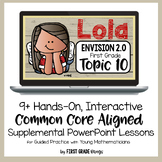 enVisions Math 1st Grade Topic 10: Interactive Lessons abo