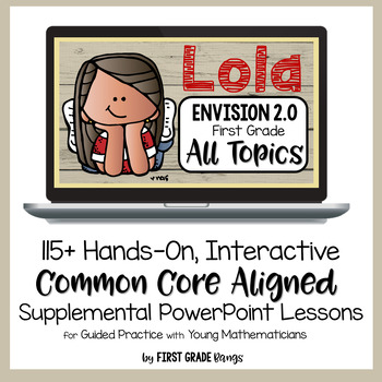 Preview of enVisions YEAR-LONG Bundle of First Grade Digital Math Lessons