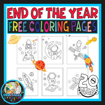 Preview of end of the year activities space activities free space Astronaut Coloring Pages