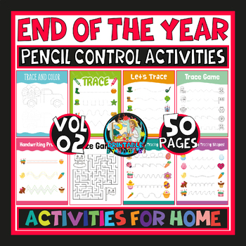 Preview of end of the yearactivities-Pencil Control activities for kids-Pencil Control v02